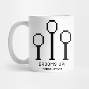 8 bit hoops (black) Mug